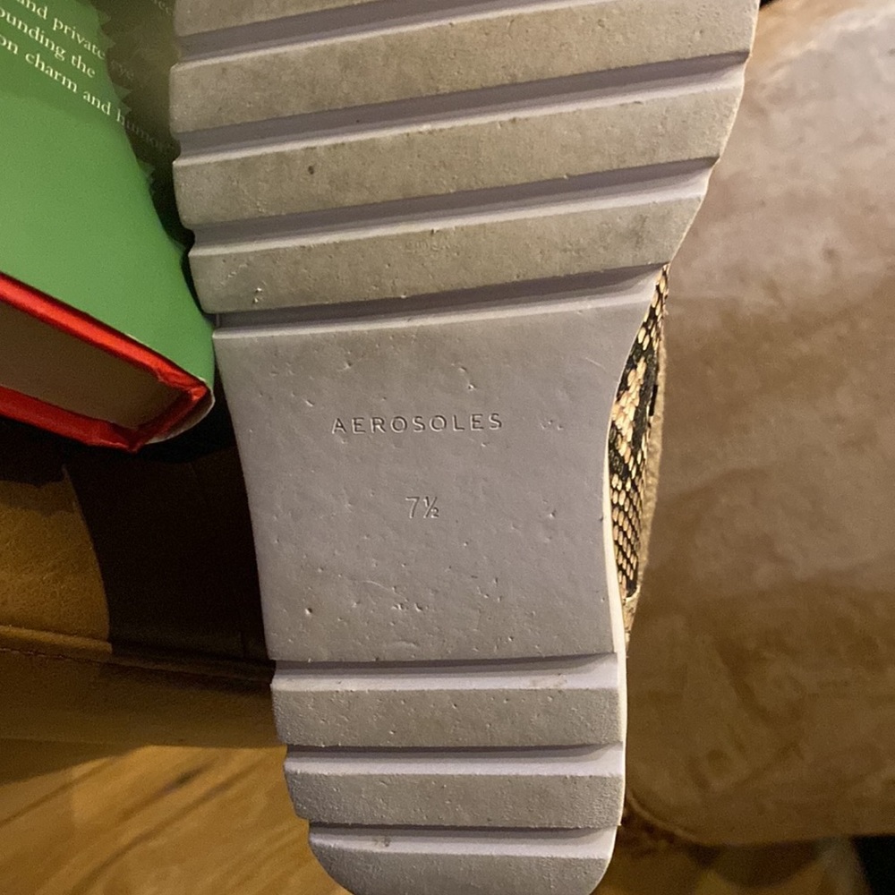 Aerosoles Python Print Boots With Fur - image 4